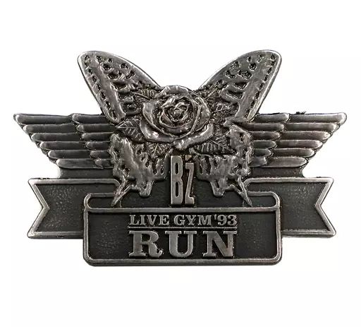 B'z　 LIVE GYM 1994 　RUN 93 ツアーバッチ 中古】バッジ・ピンズ(男性) B'z ツアーバッジ 「B'z LIVE-GYM