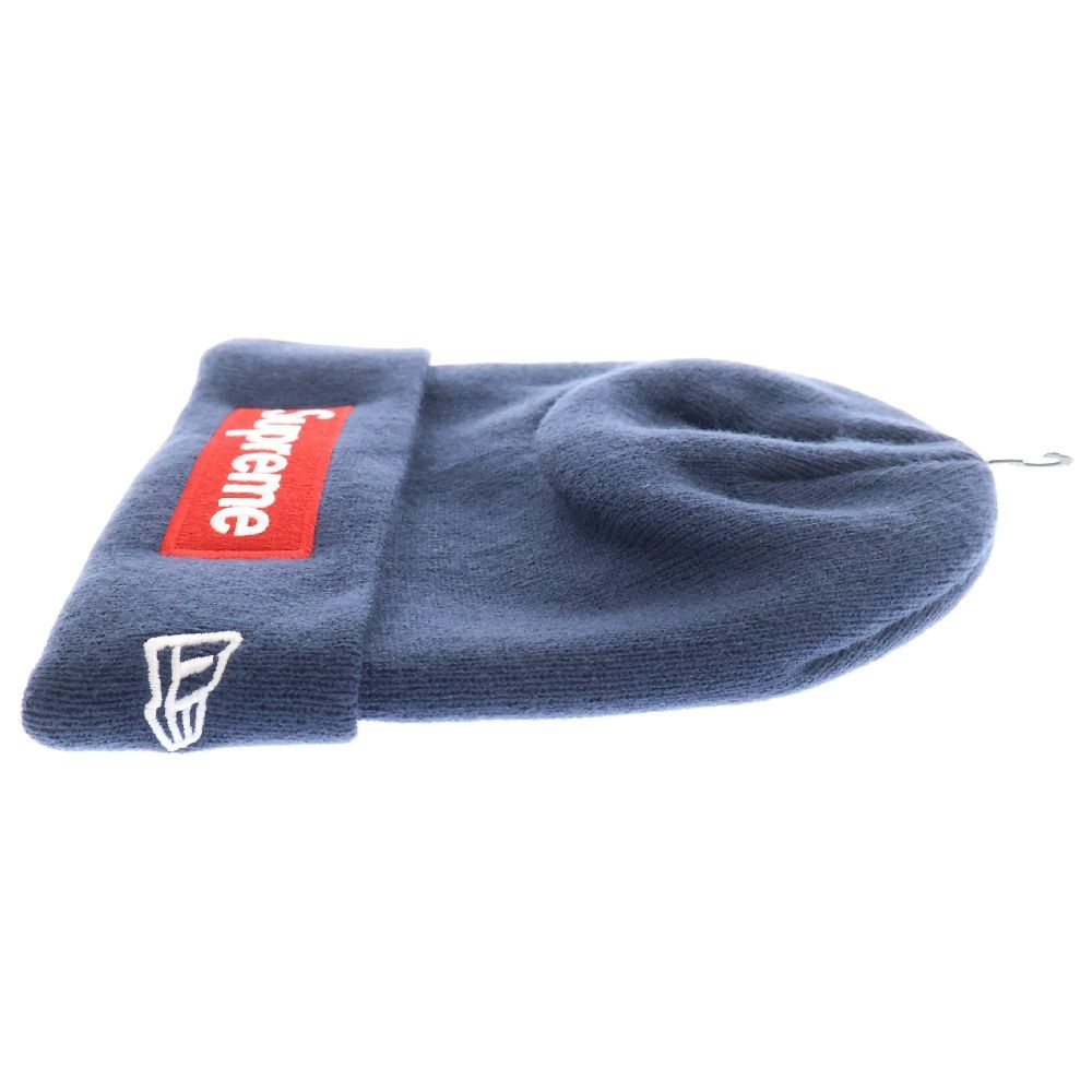 シュプリーム × ニューエラ　ニット帽　ビーニー　ネイビー　レッドボックスロゴ Supreme シュプリーム 2022AW New Era S Logo Beanie ニューエラ