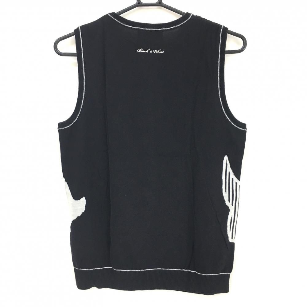 【美品】ブラックアンドホワイト black&white ニットパーカー ゴルフ ブラック＆ホワイト(Black ＆ White) 通販 | GDOゴルフショップ