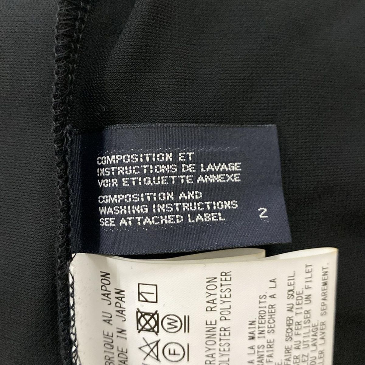 LIMI feu(リミフゥ) ワンピース サイズ2 M レディース美品 - 黒 クルー  