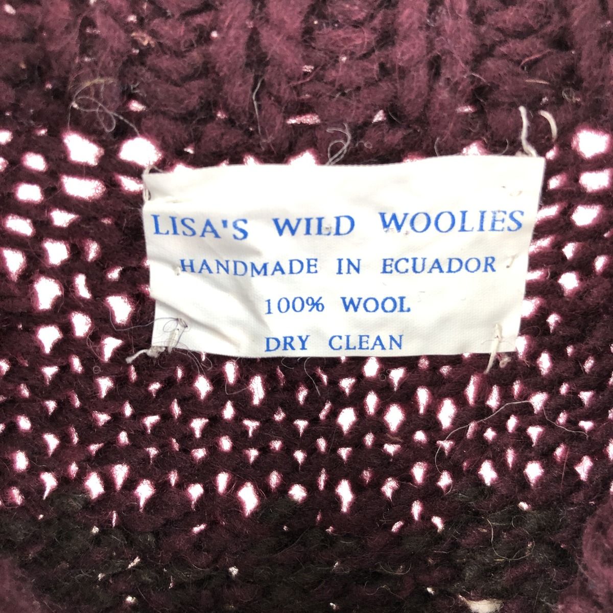 古着 LISA'S WILD WOOLIES エクアドル ノルディックセーター メンズXL