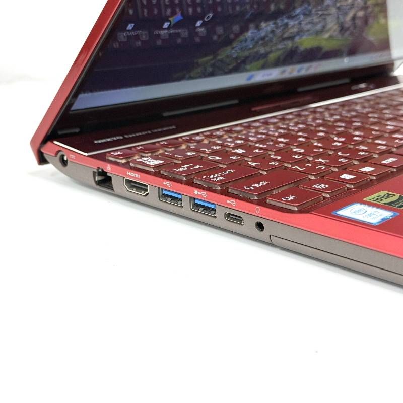 富士通㊽|Windows11|ノートパソコン|corei7|SSD1TB|メモリ20GB|フルHD液晶|Blu-ray|内蔵HDD1TB|レッドカラー