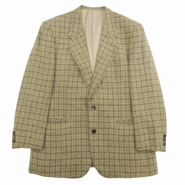 ギラロッシュ Guy Laroche チェック柄 ツイード テーラード ジャケット  
