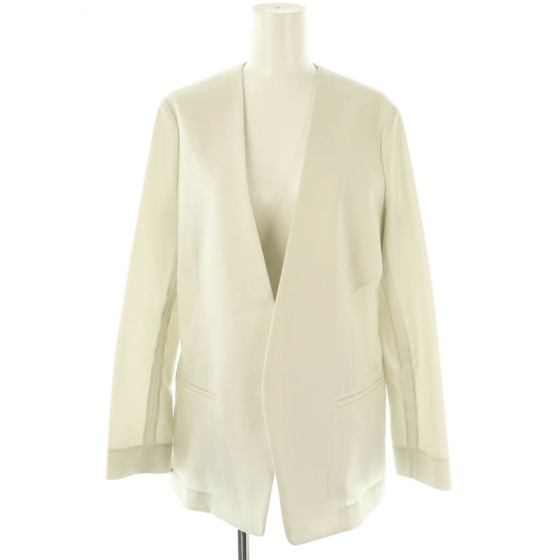 セオリーリュクス theory luxe 24SS SYCAMORE 2 WHITNEY ジャケット ノー レス 38 オフホワイト |DF OS