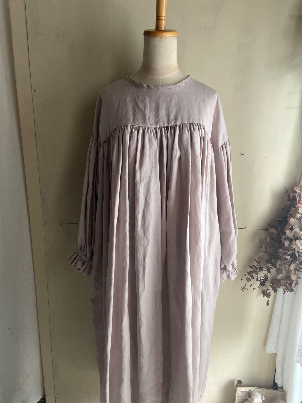 リネンワンピース