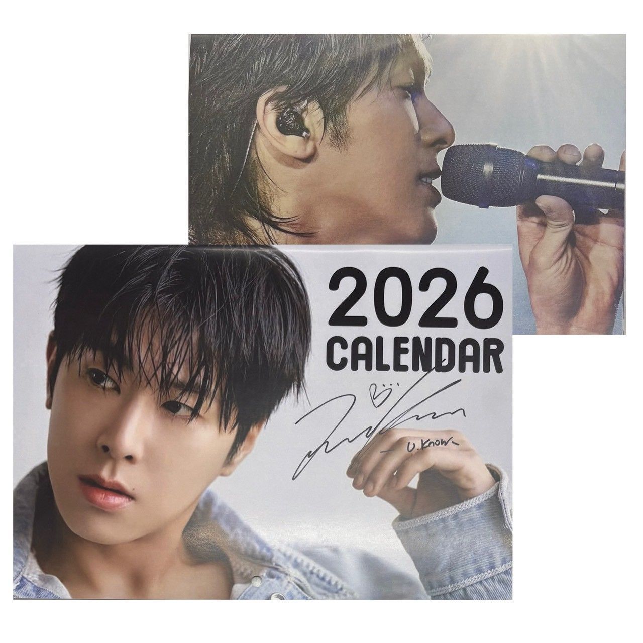 ユノ ユンホ TVXQ 東方神起 2026 壁掛け カレンダー 二つ折り