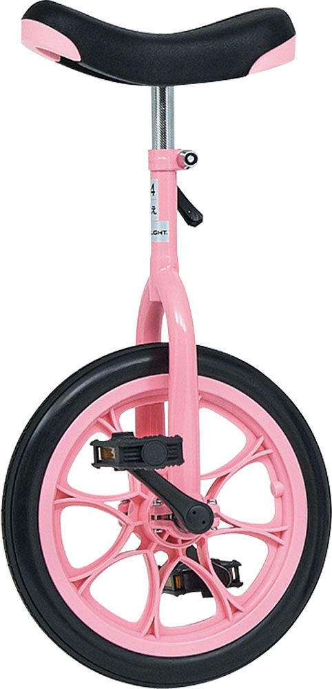 トーエイライト TOEI LIGHT ノーパンク一輪車14 学校体育器具 一輪車 教材向き ノーパンクタイヤ ゴムタイヤ一体型 体つくり運動 表現運動 体育 授業 教材向き 衝撃性能 ピンク ぴんく T2664P ピンク
