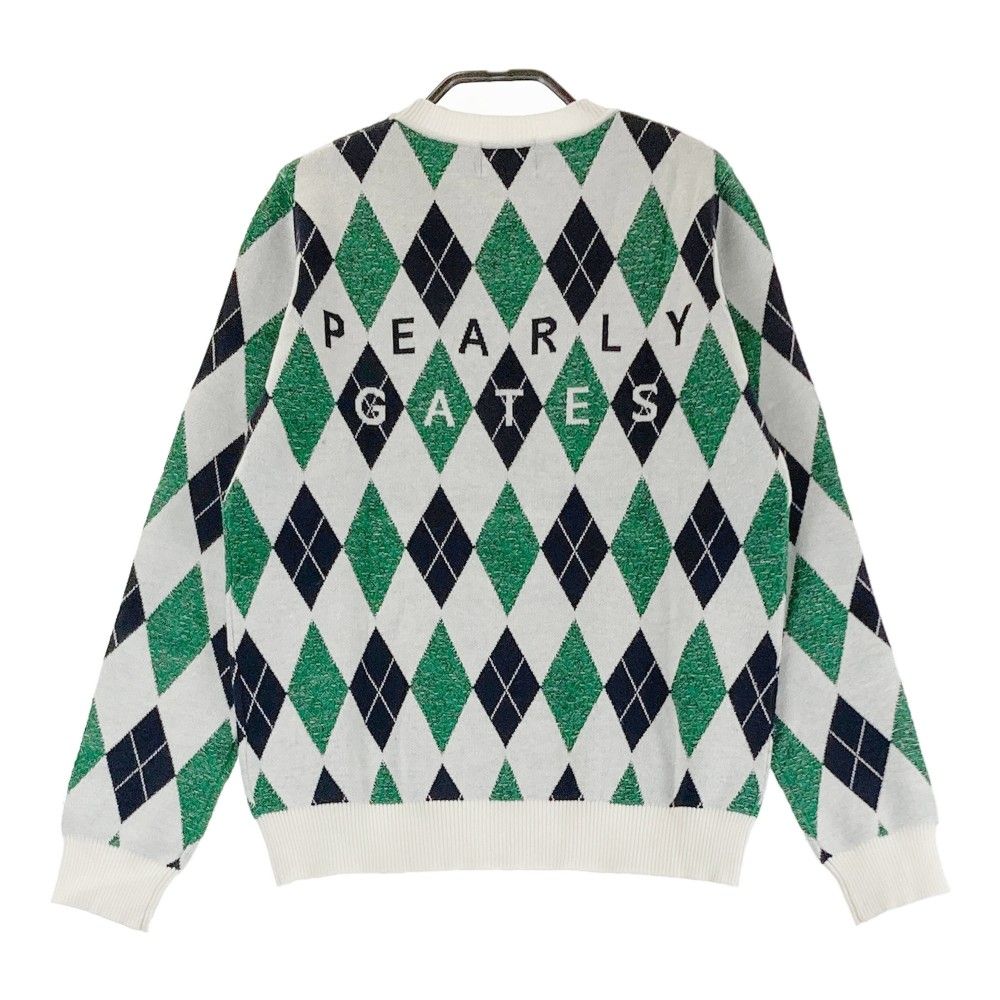 PEARLY GATES ニット　ダイヤモンド柄　セーター PEARLY GATES ダイヤモンド柄 ニットセーター