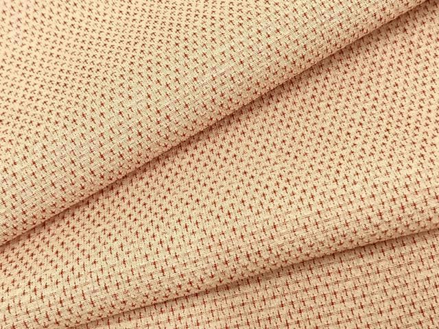 平和屋着物▽本塩沢 単衣 笹竹文 正絹 逸品 未使用 CAAW1371xi