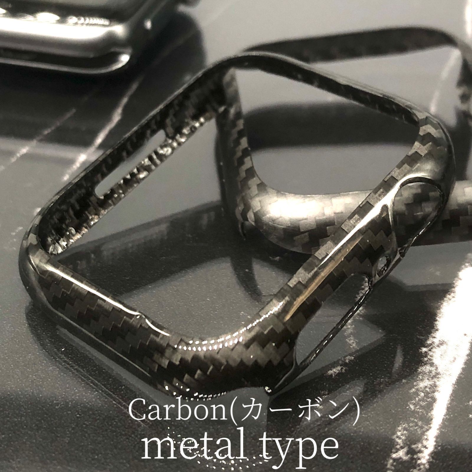GimelZayin 保護 ケース アップルウォッチ メッキ　メタル カーボン　Carbon 7 8 se 45mm 49mm ウルトラ　ultra AppleWatchカバー