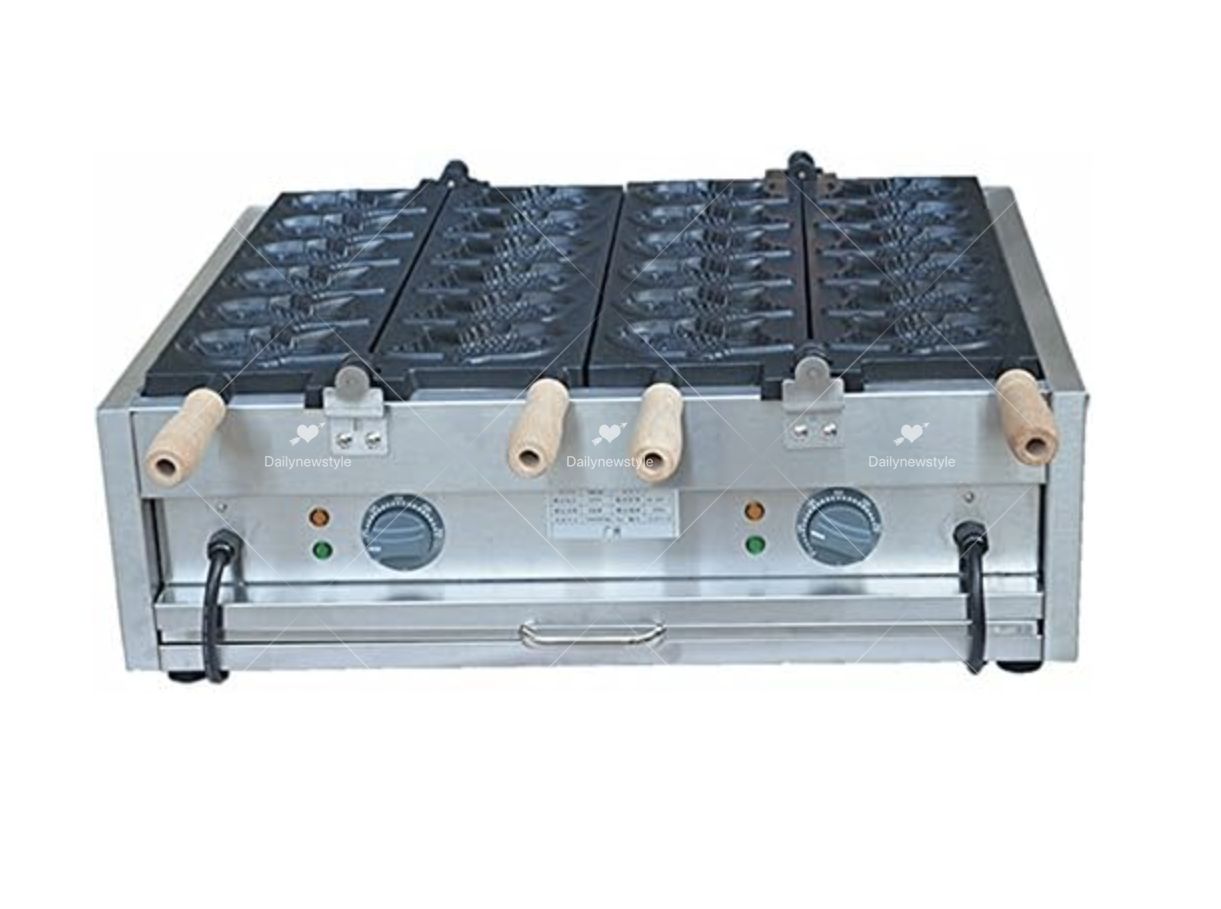 人気推薦◆12匹の魚業務用電動鯛焼き機