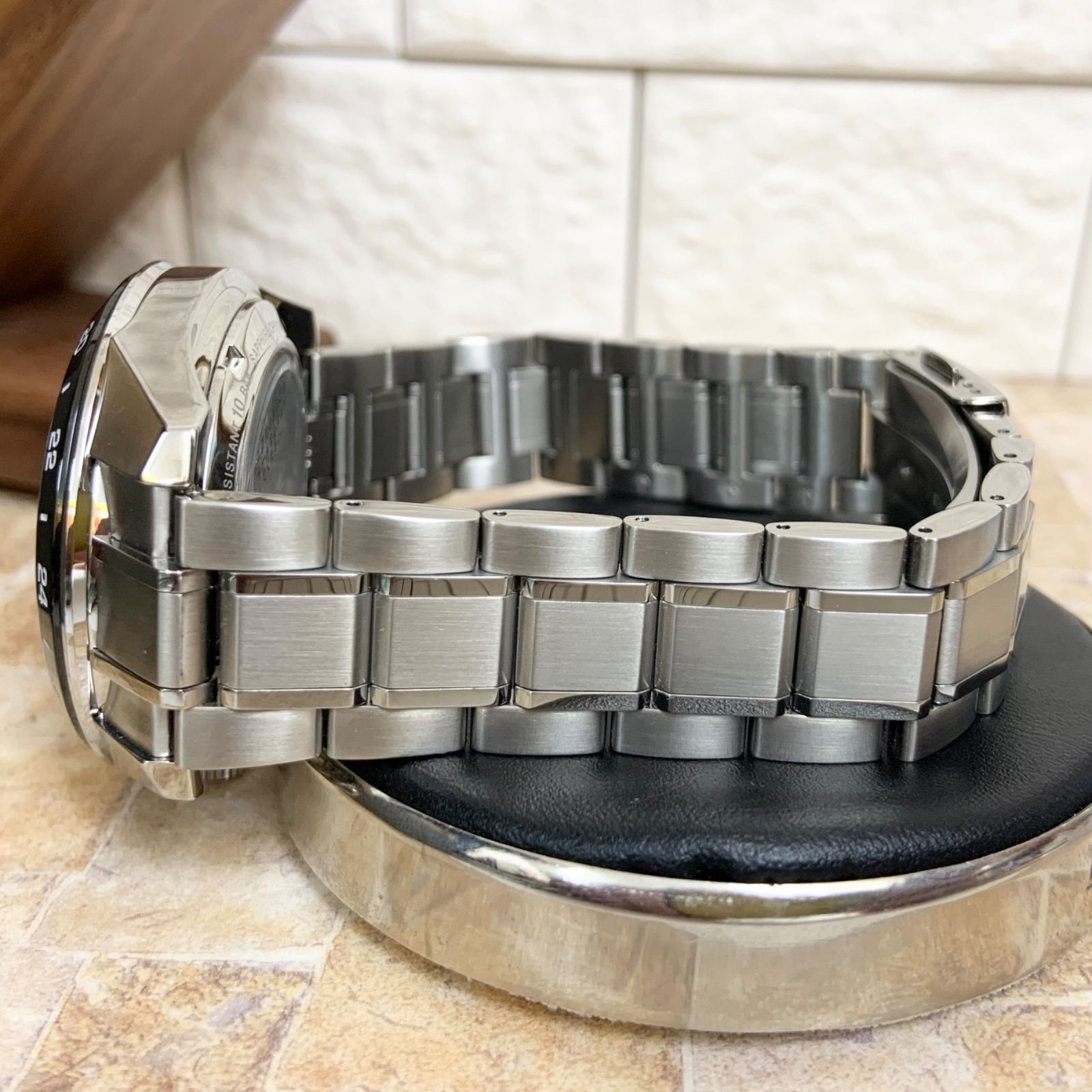 美品】 SEIKO PRESAGE SARF003 自動巻き GMT グリーン 裏スケ 