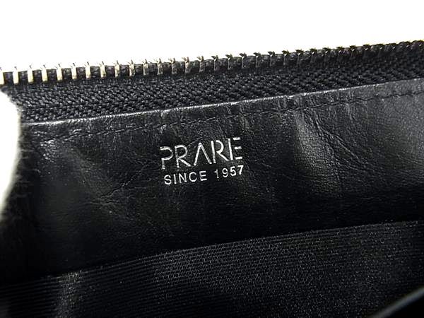 □新品□未使用□ PRARE プレリー クロコダイル型押しレザー ラウンド