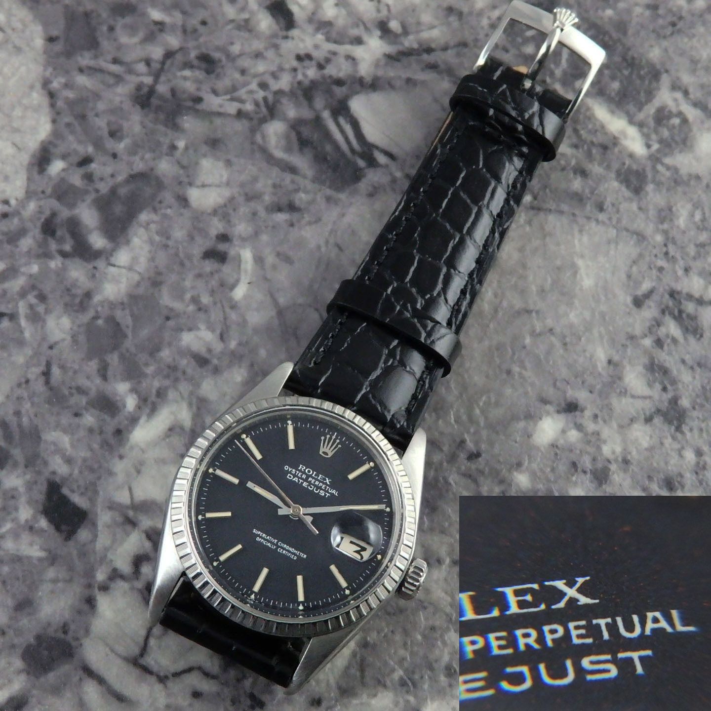 ロレックス デイトジャスト レッドアイ 希少 Ref.1603 ブラック