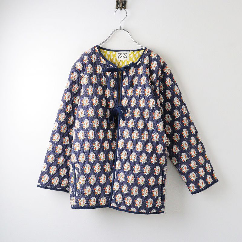 美品 2022AW エスゼットブロックプリント SZ BLOCKPRINTS MANJU JACKET 