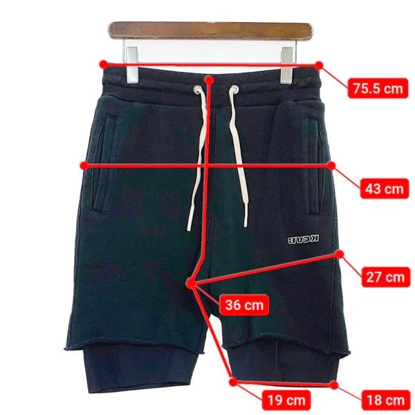 LAID BACK レイドバック ハーフパンツ ショーツ レイヤード