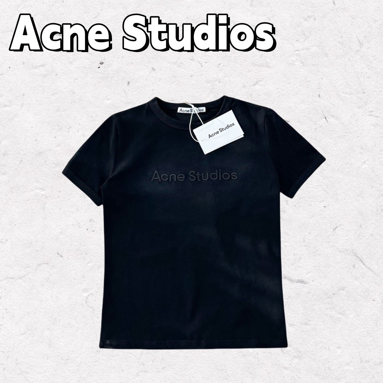 Acne Studios 2025新作 立体刺繍ロゴ×スプレーカラー レディース