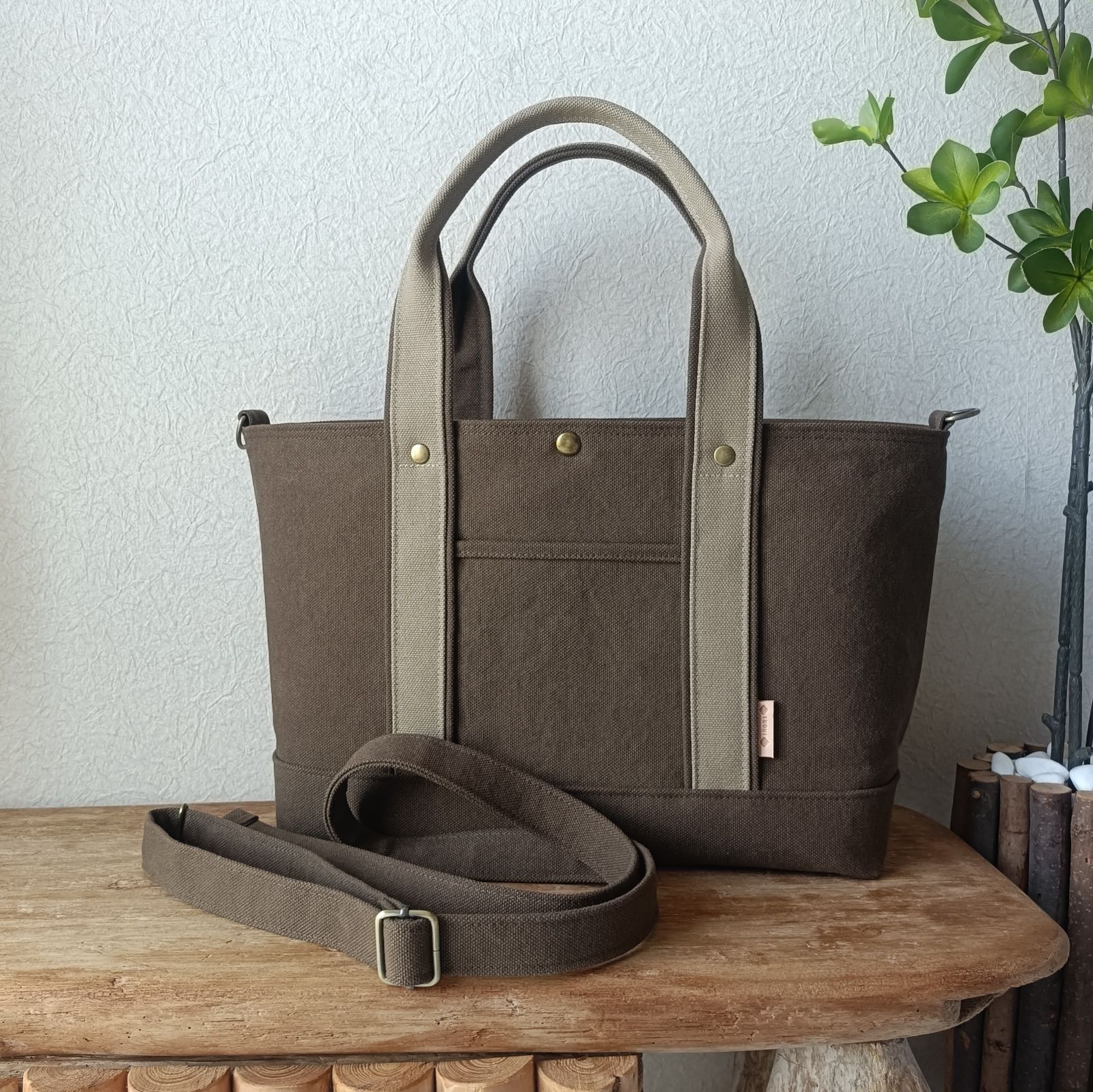 富士金梅 ８号帆布トートバッグ