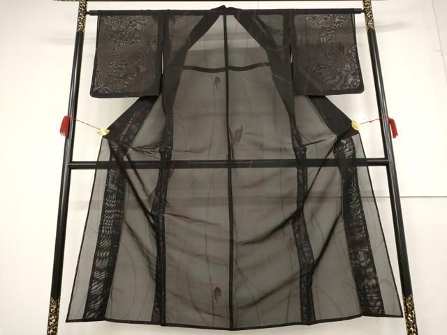 平和屋着物□上質な小紋 紬地 幾何学文 正絹 逸品 DAAV2093xg