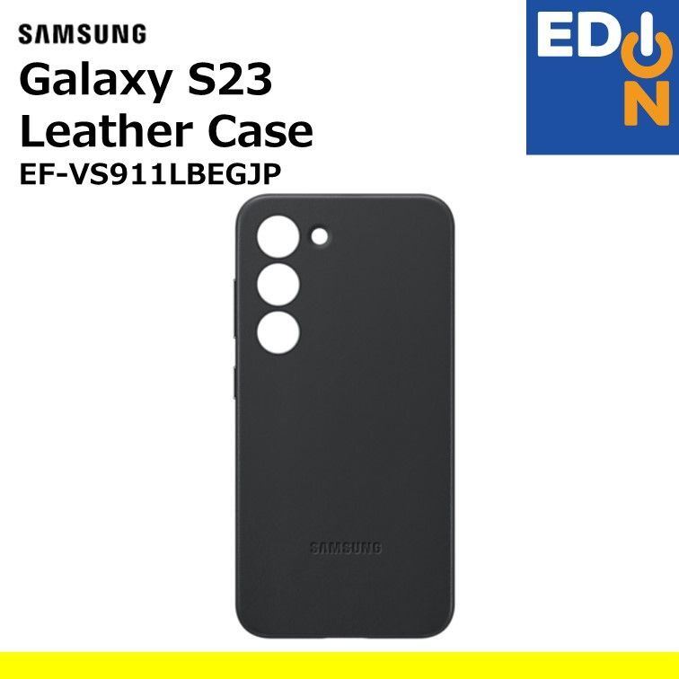 【00101】SAMSUNG サムスン Galaxy S23 Leather Case スマホケース EFVS911LBEGJP
