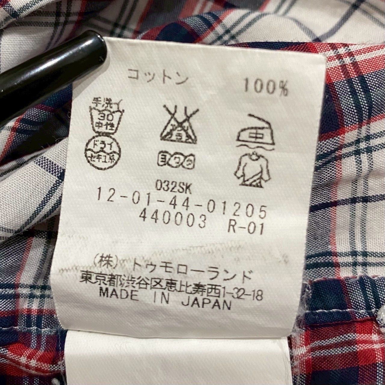 マカフィー 長袖シャツ トゥモローランド チェック柄 トップス レディース 38サイズ ブラウン系×ネイビー MACPHEE MACPHEE - マカフィー 長袖シャツ トゥモローランド チェック柄