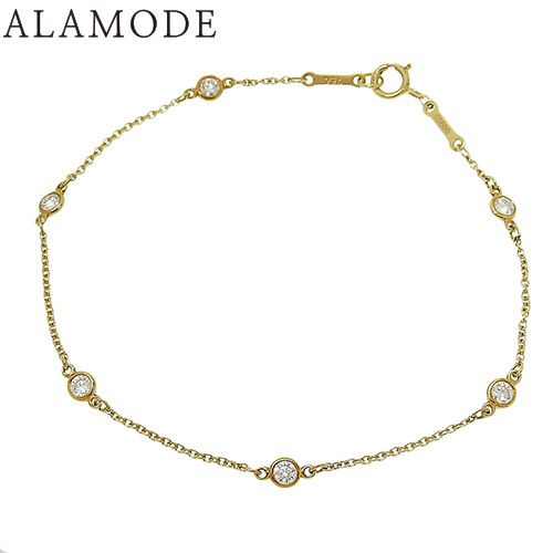 TIFFANY-Co. ティファニー エルサ ペレッティ バイザヤード ブレスレット ダイヤモンド K18 イエローゴールド YG ブレスレット アクセサリー ジュエリー 6PD ゴールド金 レディース 40802136849 アラモード