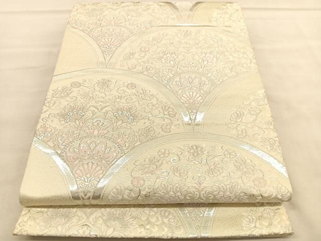 袋帯 正絹 金銀糸 荒波 大海 数寄屋 六通 U-5260 袋帯 秀品 草花 波 金銀糸 箔 金色 六通 正絹 【中古】 - メルカリ