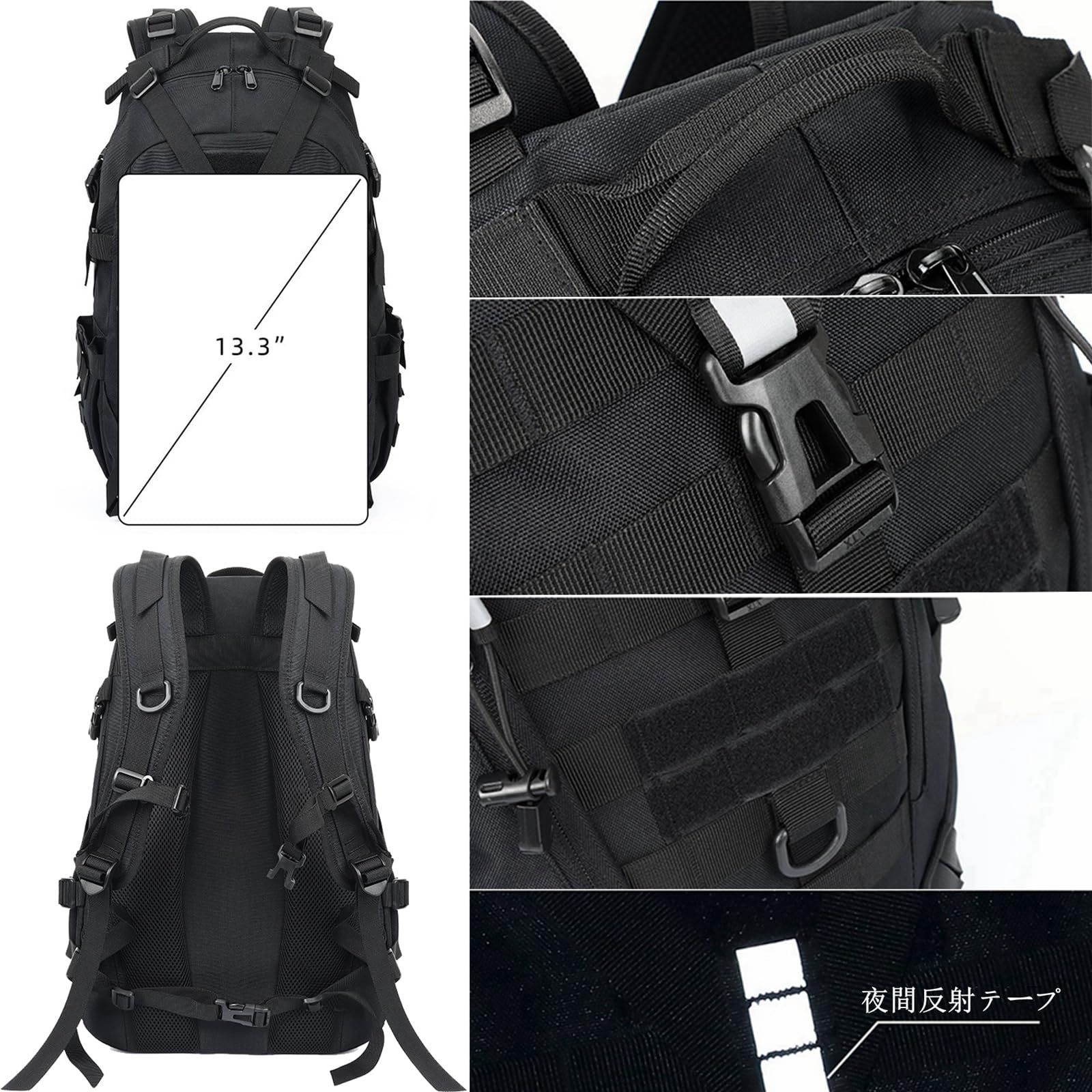 LFNOLY] リュックサック メンズ ハイキングバックパック ミリタリー 登山用リュック 30L 大容量ザック 15.6インチ PC ラップトップ バック 登山用バッグ 通気性 多機能 旅行バッグ キャンプ バックパック 多用途 アウトドアリュッ - メルカリ