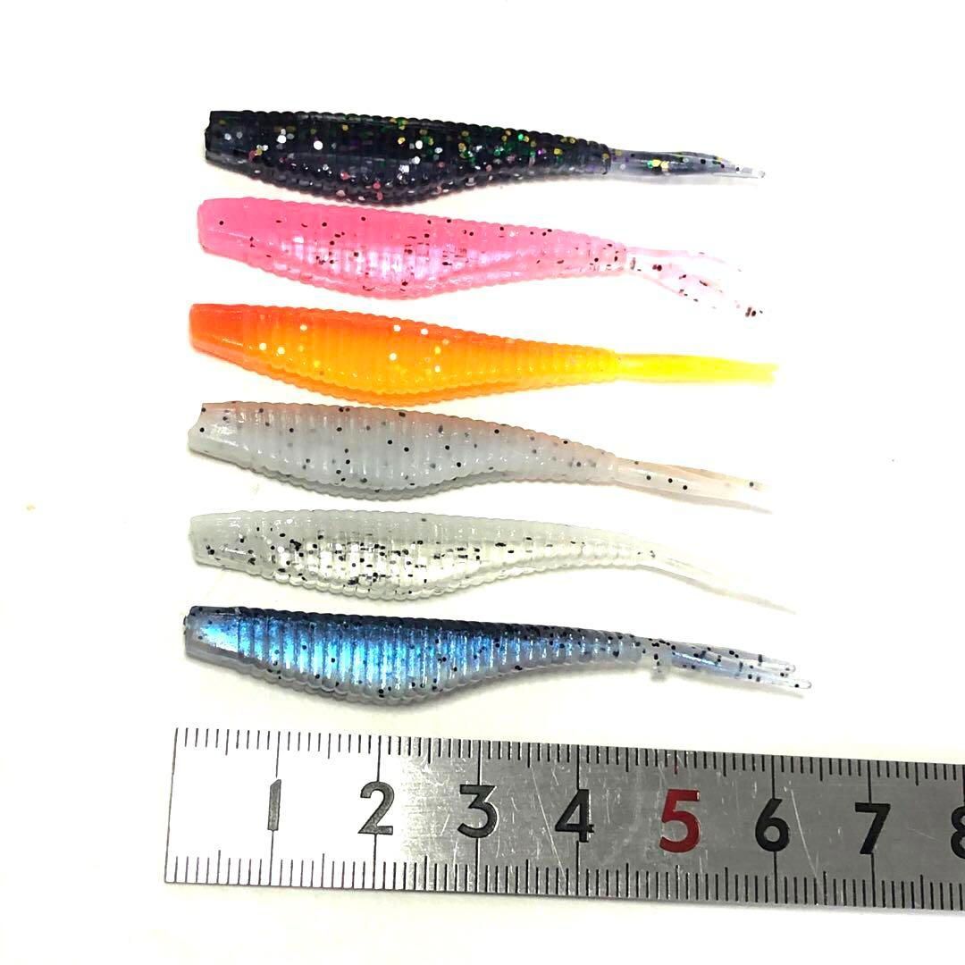 カットテール フォークテール 6cm1.5g ソフトベイト 6個 セット 小魚