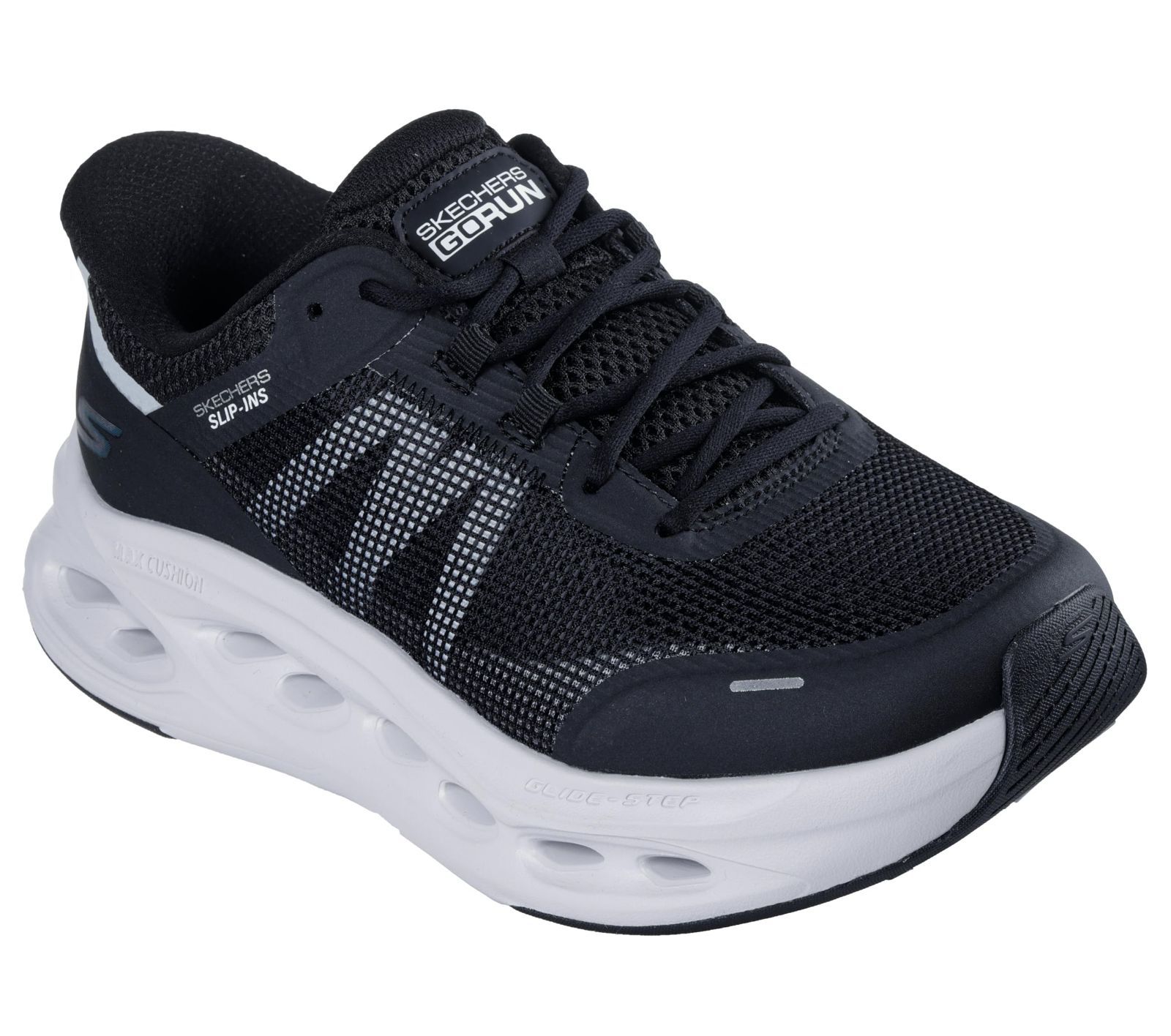 Size 24.5 cm_Color BKW スケッチャーズ スニーカーブーツ スリップインズ MAX CUSHIONING GLIDE-STEP-ABERDEEN_129401 レディース BKW 24.5 cm