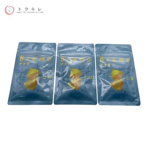 トクキレ CANOW Bremo ブレモ 30粒 3袋セット ネコポス発送 エチケットサプリ 口臭ケア レモン風味