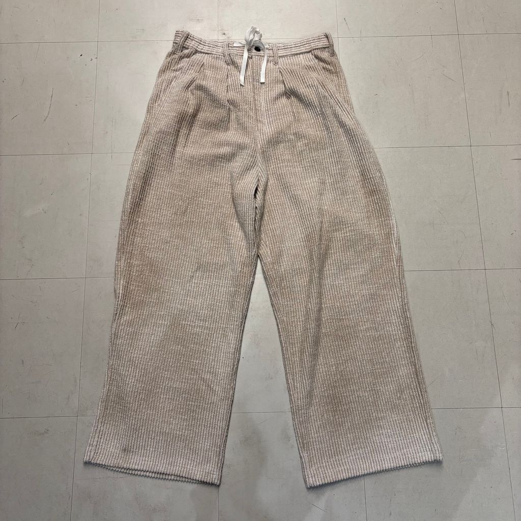 パンツ ANCELLM 25SS CUT STRIPE EASY SLACKS ANCELLM - CUT STRIPE EASY SLACKS | BLACK | スラックス | NapsNote