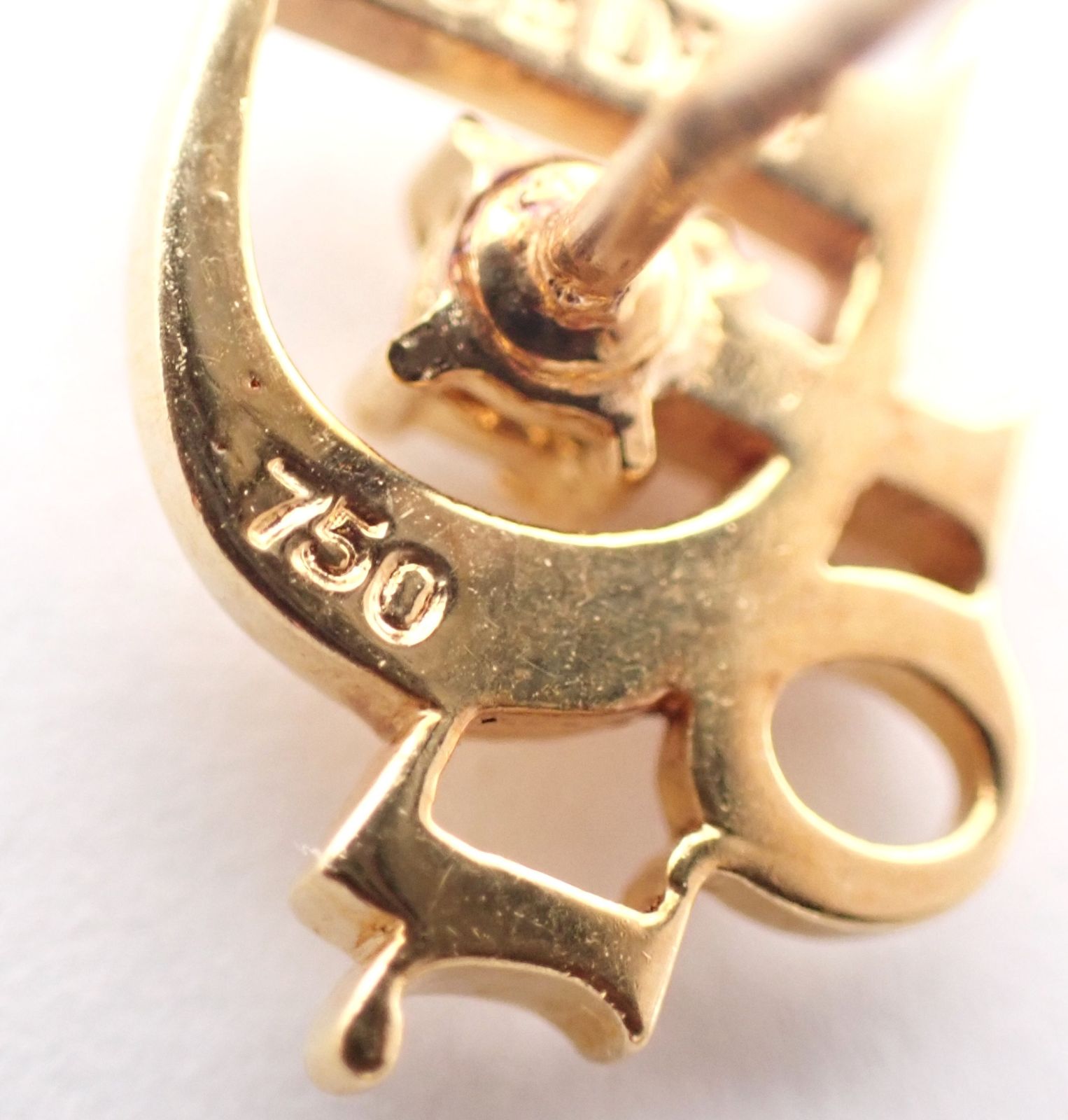 Dior(ディオール) 1Pダイヤピンブローチ K18YG 1.2g イエローゴールド  