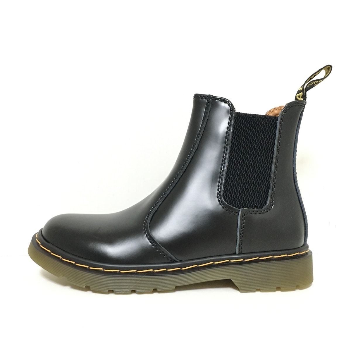 Dr.Martens(ドクターマーチン) ショートブーツ 38 レディース美品 - 黒 サイドゴア レザー