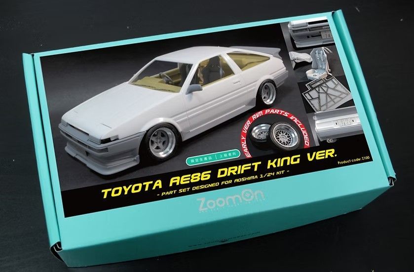 アオシマ AE86 トレノ1/24とZoomOn ドリキン土屋 パーツセット アオシマ AE86 トレノ1/24とZoomOn ドリキン土屋 パーツセット