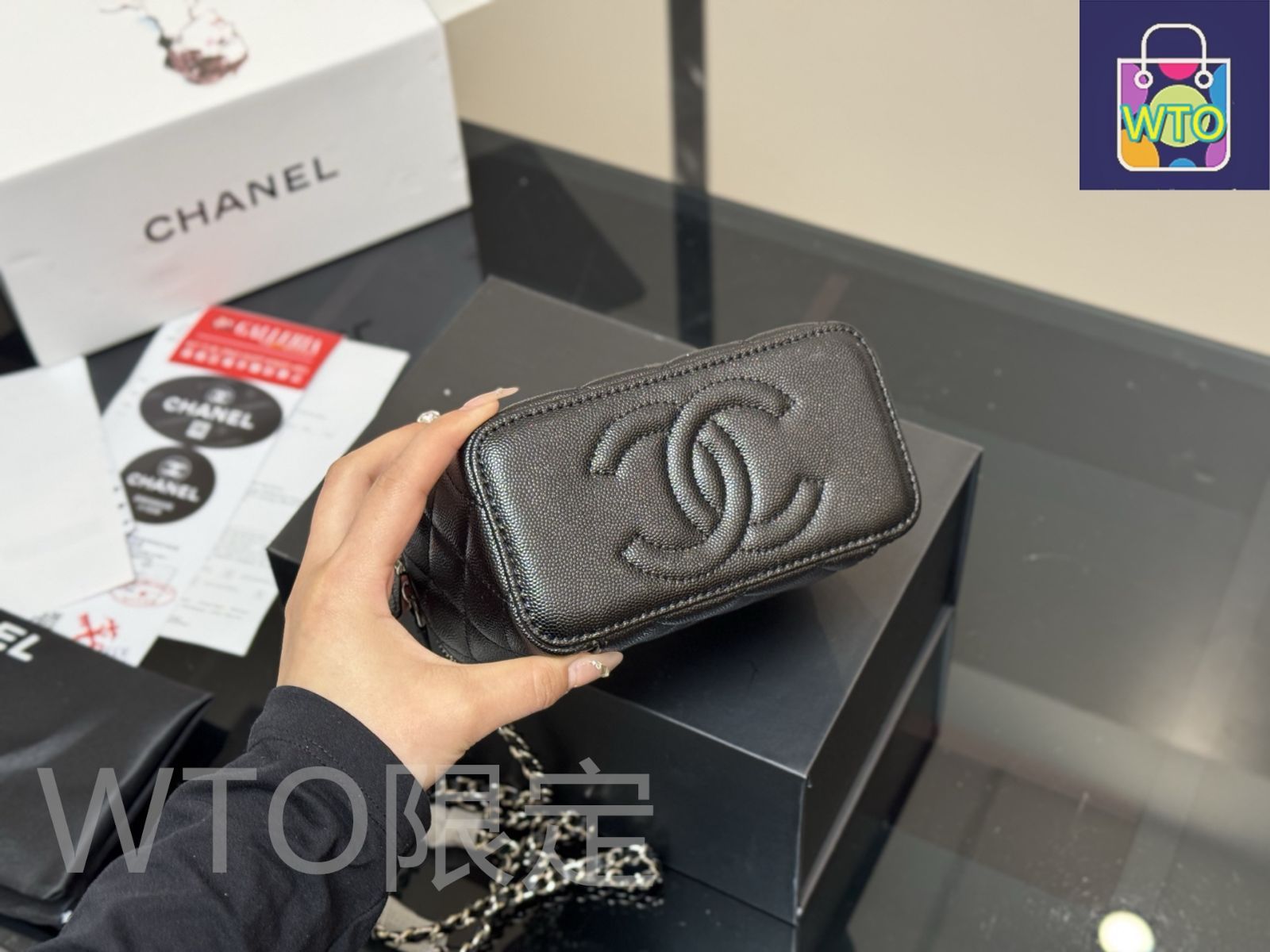 今日特価】Chanel Vanity Case シャネル ヴァニティケース-WTO