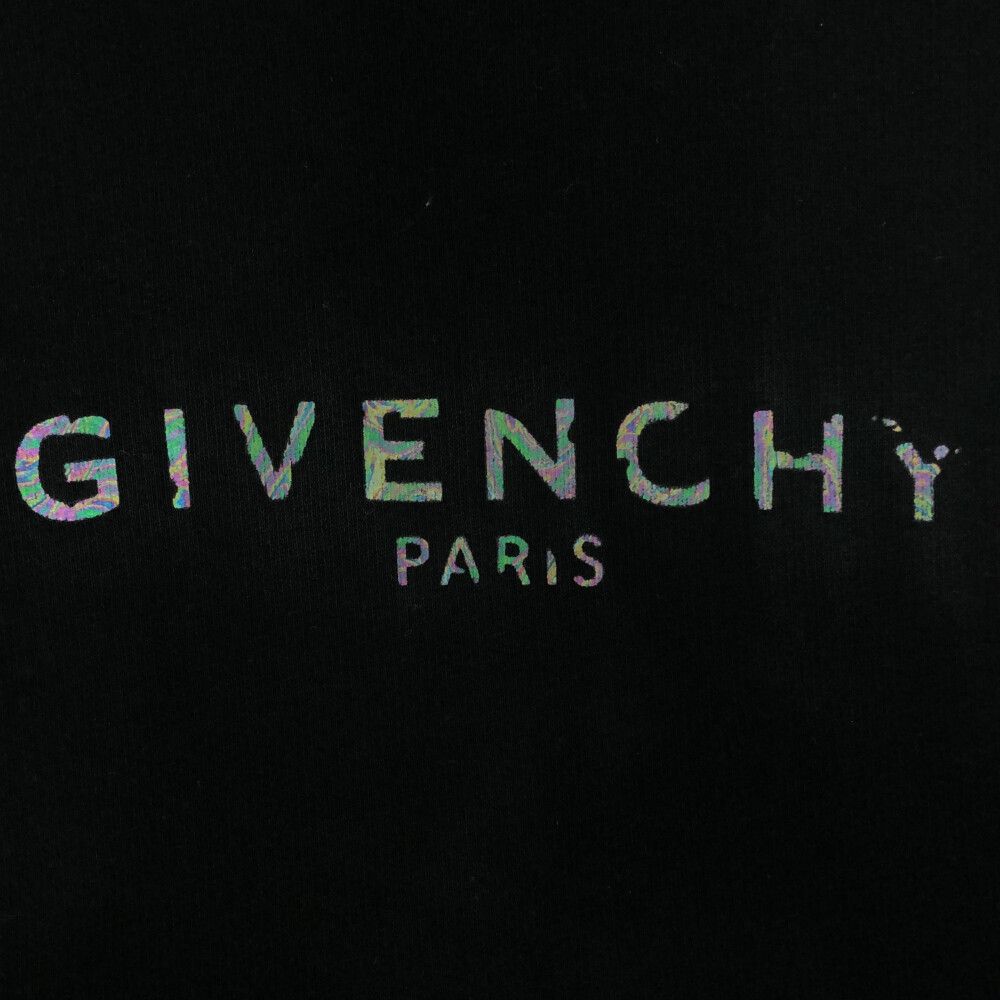 GIVENCHY (ジバンシィ) IRIDESCENT LOGO PRINT HOODIE GIVENCHY (ジバンシィ) IRIDESCENT LOGO PRINT HOODIE