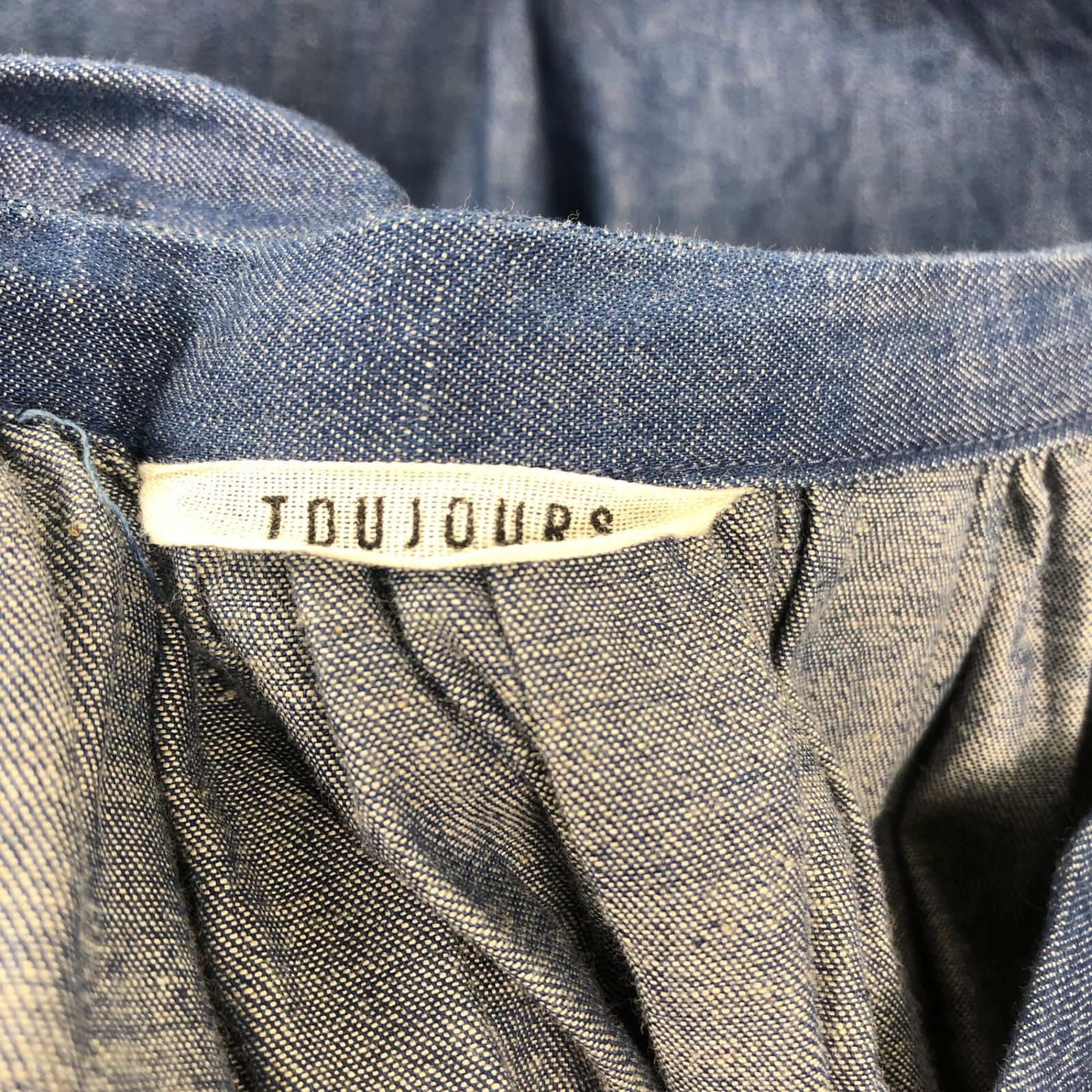 toujoursトゥジューデニムランダムプリーテッドマキシスカートサイズ2 toujoursトゥジューデニムランダムプリーテッドマキシスカートサイズ2