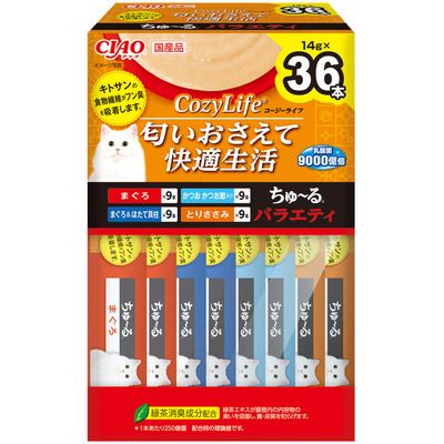 同梱不可 8個セット いなばペットフード CIAOちゅーる CozyLifeバラエティ 14g×36P