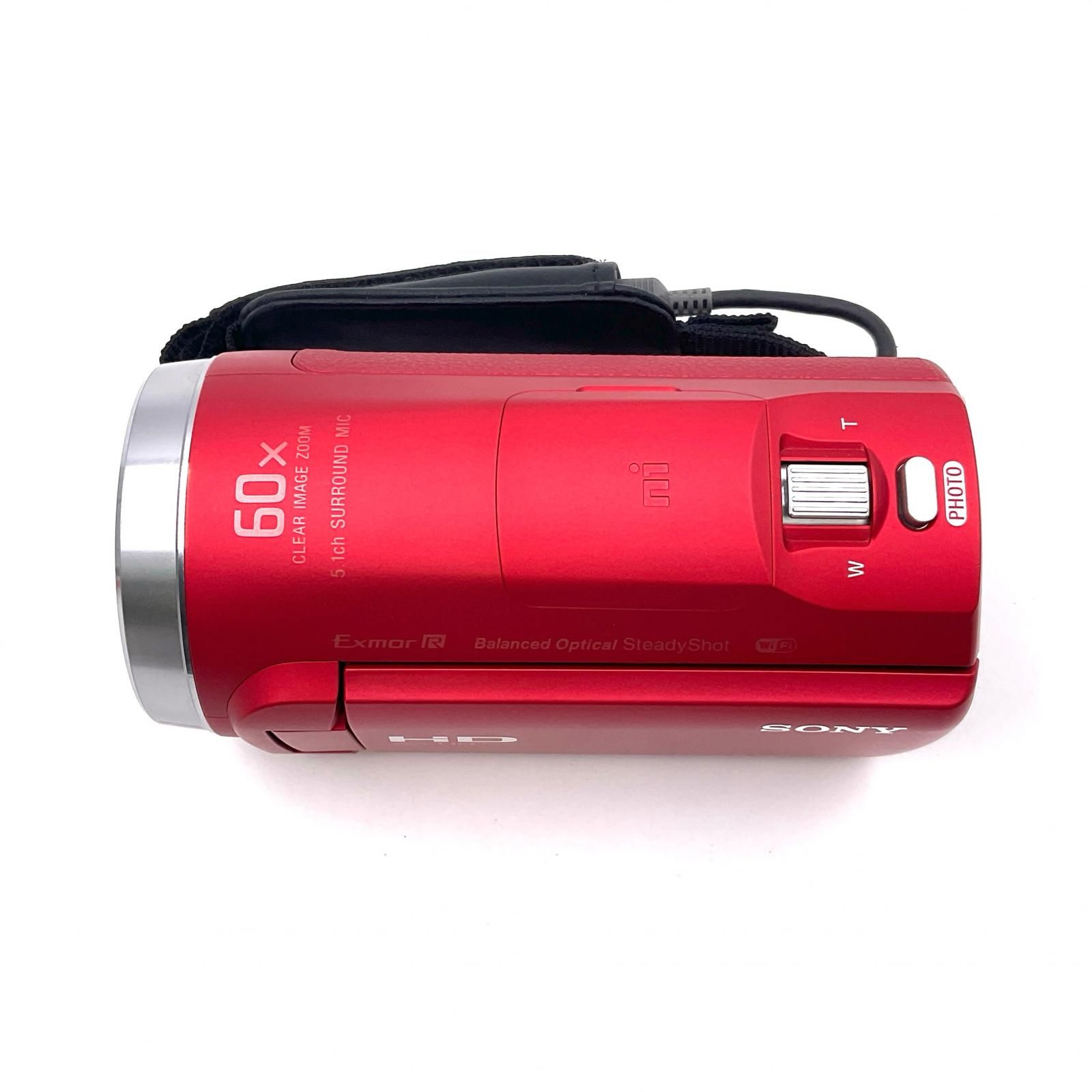  Sony HDR CX 680 レッド ビデオカメラ本体 ビデオカメラ