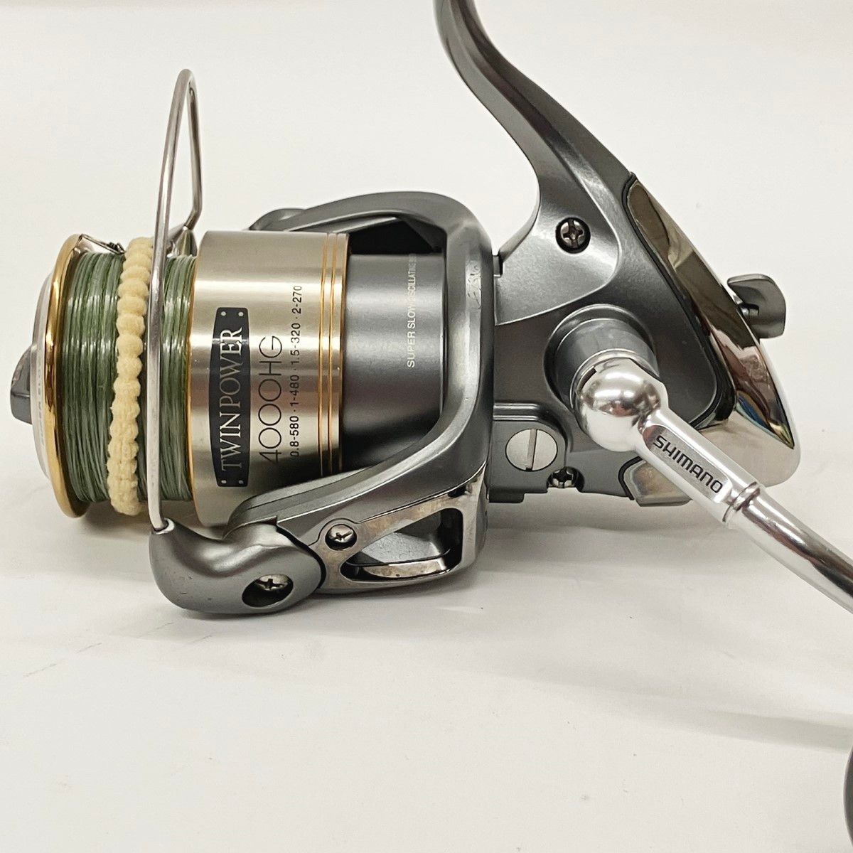SHIMANO - 【中古/美品】 シマノ 02 ツインパワー 4000PG 右巻き専用  /U337M シマノ 02 ツインパワー 4000PG 右巻き専用 /U337M 美品