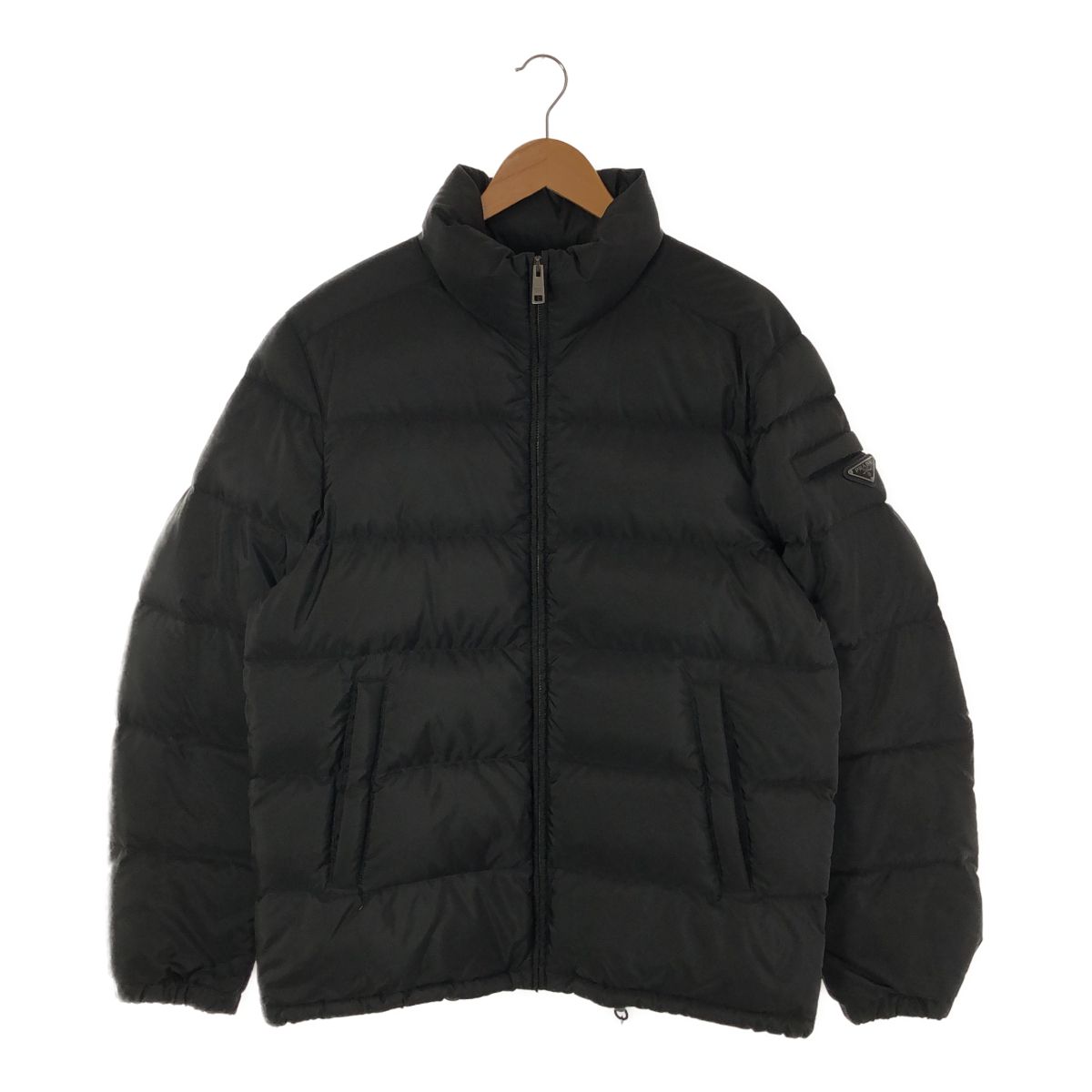 ◇未使用品◇ PRADA プラダ ジャケット ロゴプレート ナイロン ダウン 