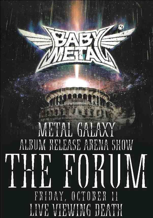 ポスターBABYL  LIVE AT THE FORUM LIVE AT THE FORUM / METAL GALAXY WORLD TOUR IN JAPAN