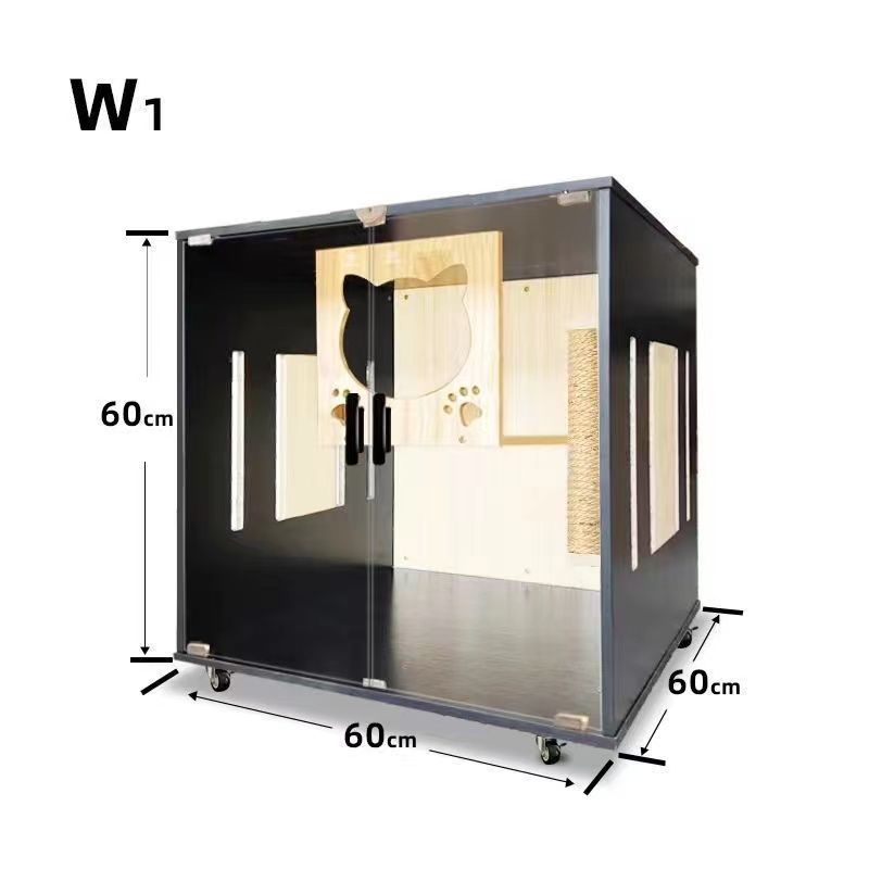 大好評☆ペット 猫の別荘 全実木 アパート 別墅 通気 無臭 耐磨耗 ペット用品 猫 子犬 子猫 ベビーペット おしゃれ 室内 安全無害　多くの選択可能