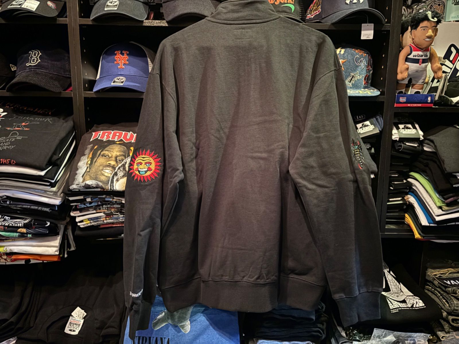 HUF BLEDSOE QUARTER ZIP FLEECE BLACK Lサイズ - メルカリ