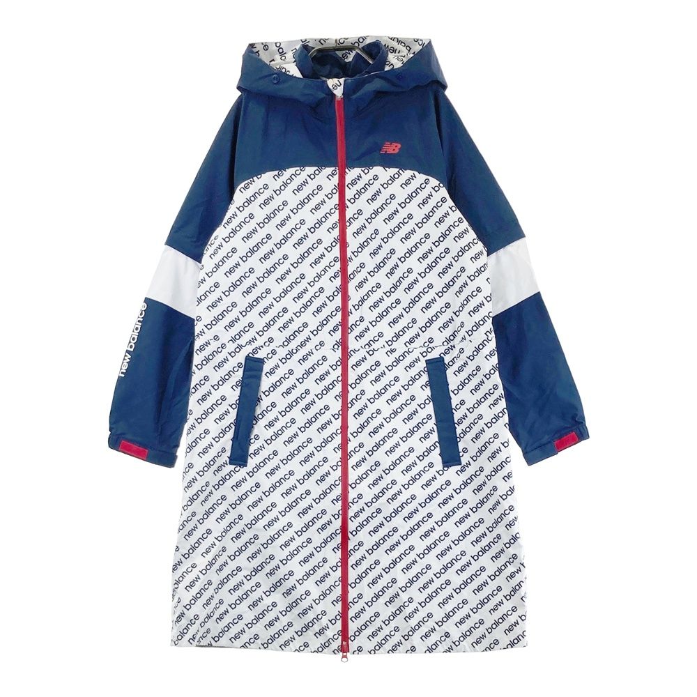 サイズ 2 NEW BALANCE GOLF ニューバランス 2WAY レインワンピース ロゴ 総柄 ホワイト系 240101528660 ゴルフウェア レディース ストスト