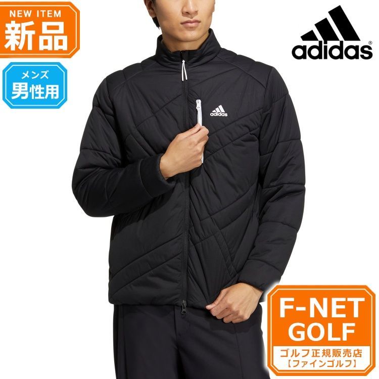 新品 【ブラック】秋 冬 adidas アディダス ゴルフウェア DJ566 ビッグ