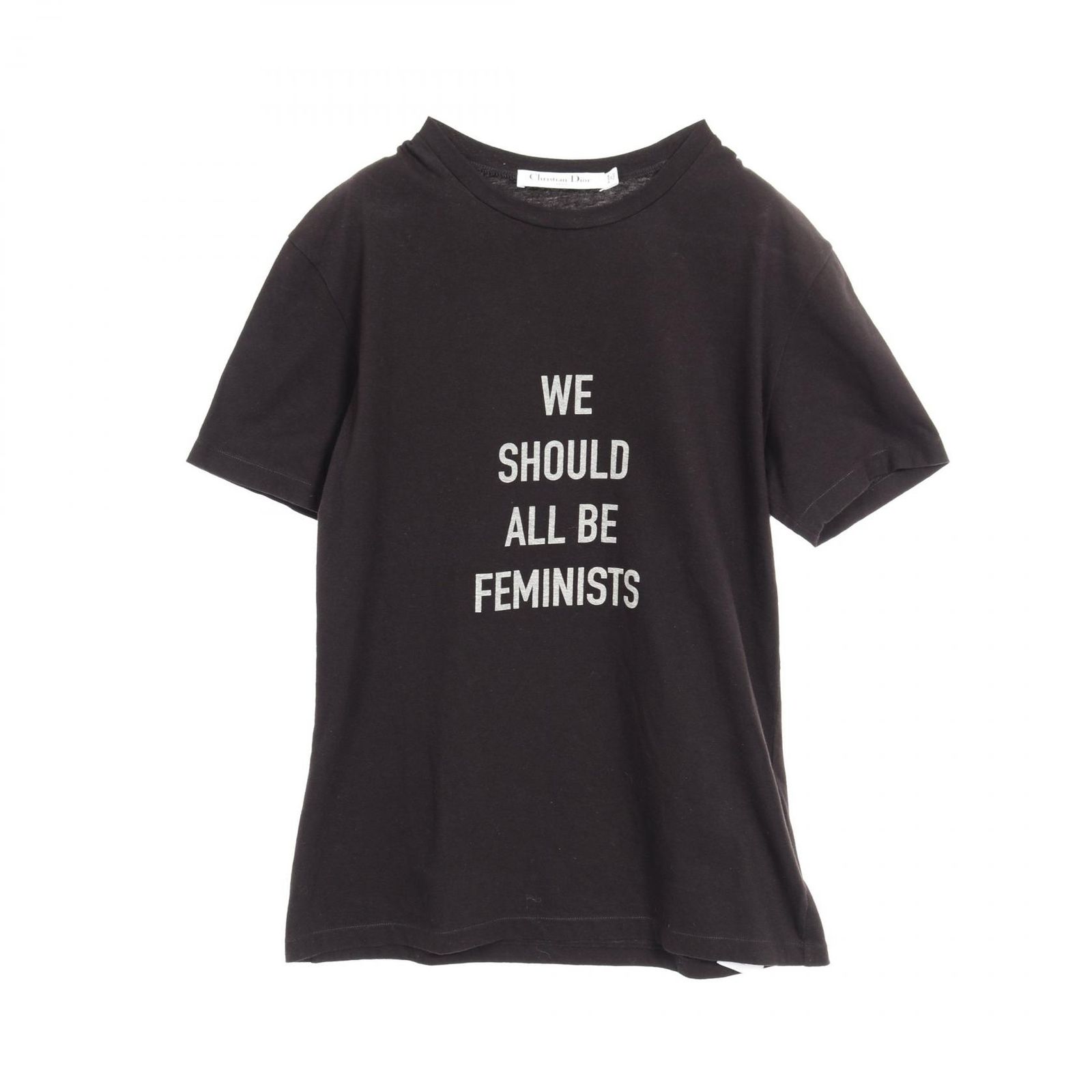 クリスチャンディオール Christian Dior Tシャツ クルーネック 半袖 コットン ブラック 213T03TA001 レディース 中古 楽天市場】Christian Dior クリスチャンディオール 半袖Tシャツ