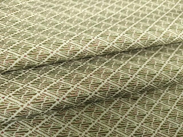 平和屋着物○上質なお召 菱文 正絹 逸品 DAAS3782ps