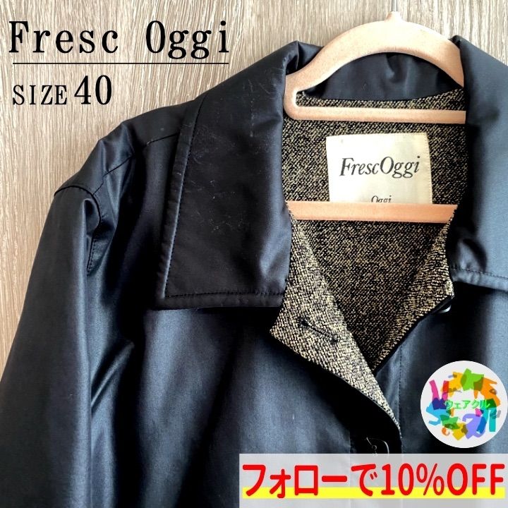 超美品】【春服】フレスコオッジ ブルゾン ダブルポケット レディース